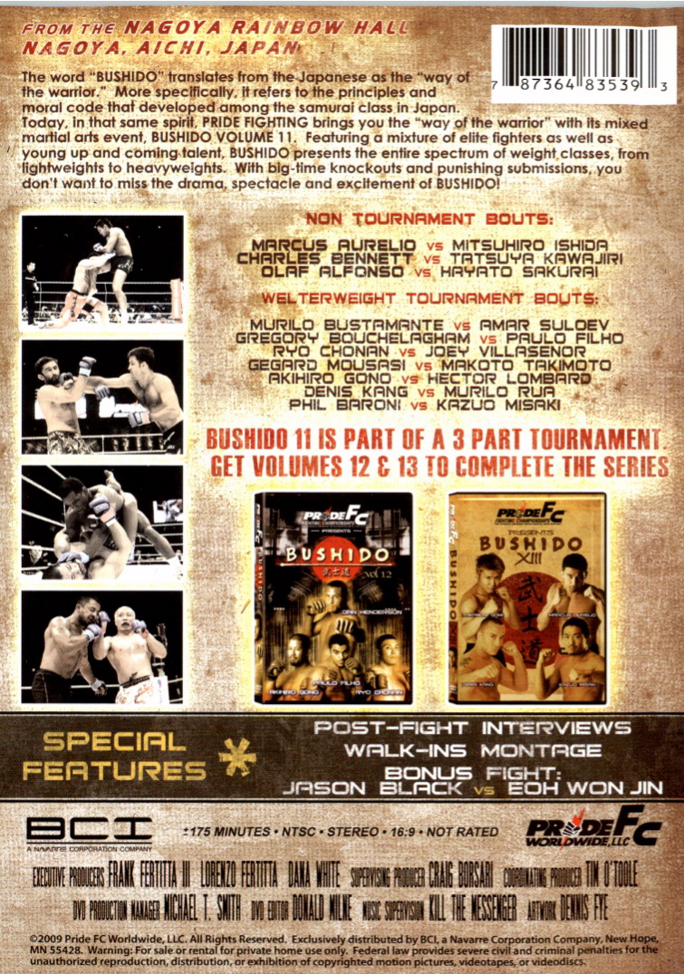 Buy Pride FC: Bushido 11 DVD
