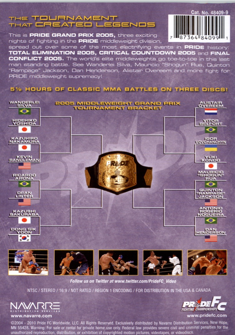 Buy Pride FC: Grand Prix 2005 (Disc 01) DVD
